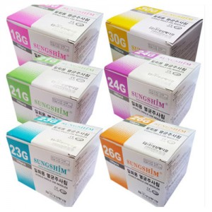 성심주사침 모음 18G ~ 30G (100ea/Box)